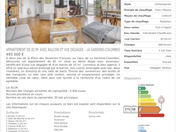Vends appartement
