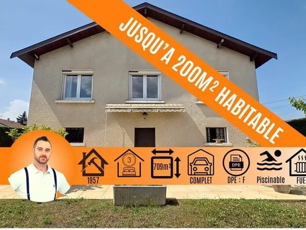 Maison à Rénover sur terrain 709m²
