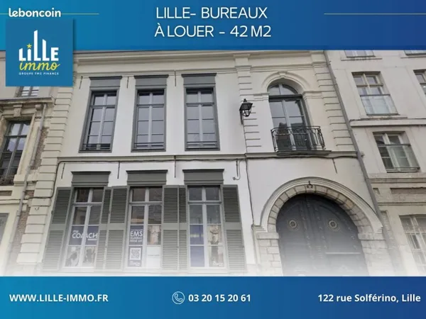 Bureaux 42 m² LILLE