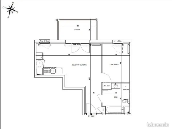Appartement 2 pièces 40 m²