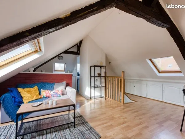Charmant appartement meublé sous combles - Vieille ville de Laon (dernier étage)
