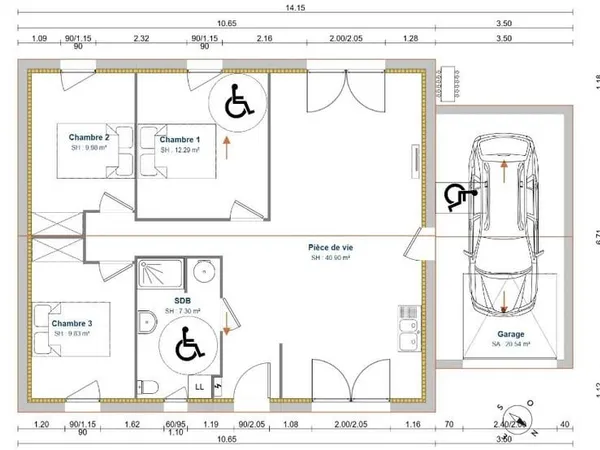 Maison 4 pièces 80 m²
