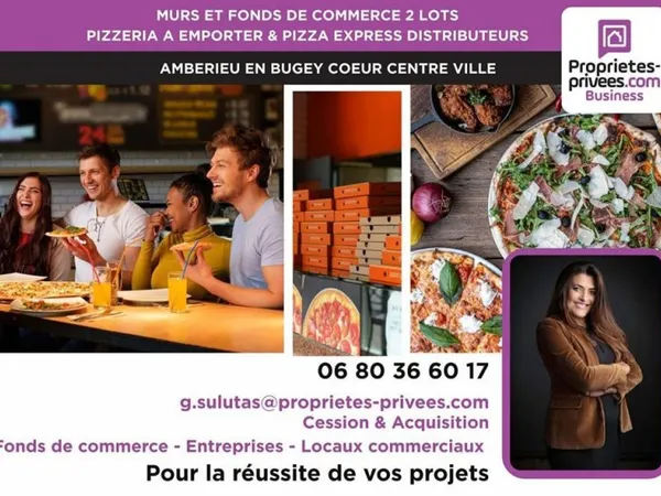 MURS ET FOND DE COMMERCE - Pizzeria à emporter authentique à fort débit