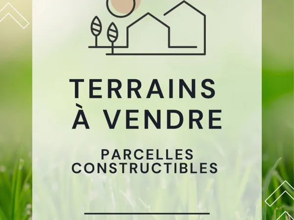 Terrain en zone constructible.