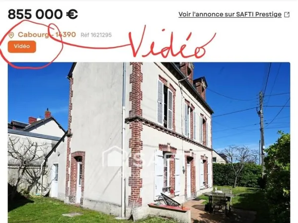 Cabourg coeur éventail - Pkg - jardin - 5 chambres - Fenêtres double vitrage