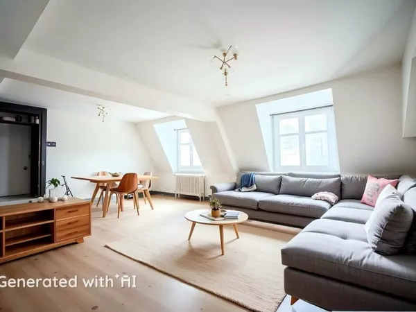 Centre ville , appartement 5 pièces en triplex de 91 m²hab/ 115.