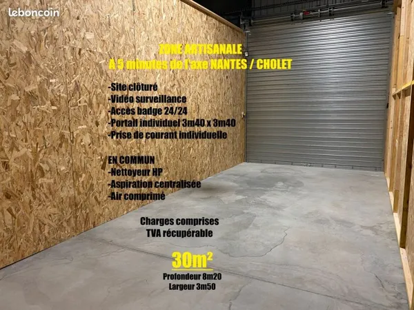 Stockage 30m²
