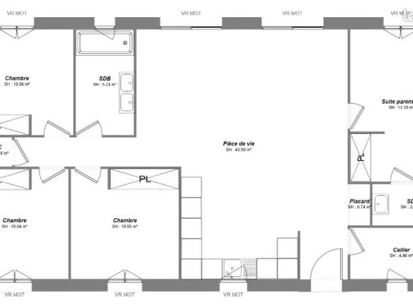 Maison 6 pièces 101 m²