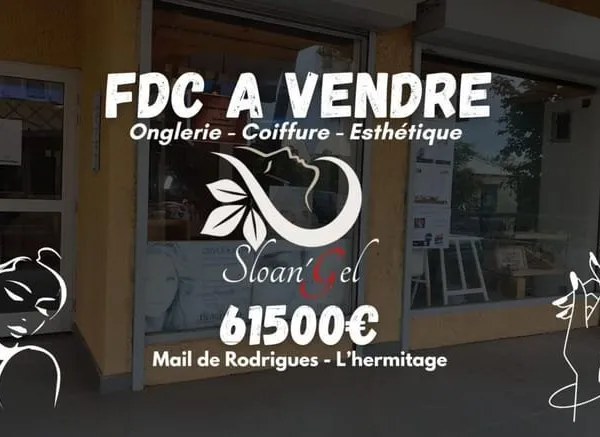 À VENDRE - Fonds de commerce Institut / Onglerie / Coiffure - Sloan' Gel - L'Hermitage (Saint-Gilles