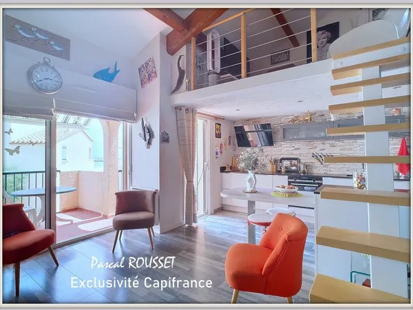 A vendre LEUCATE quartier naturiste, appartement type T3 de 55 m²
