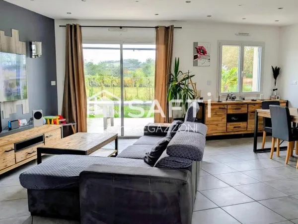 Maison contemporaine de plain-pied - Idéale famille