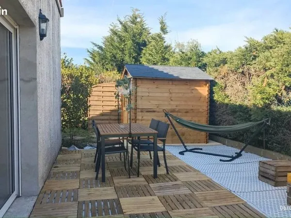 Maison t2 meuble 40m2 avec terrasse privative au calme