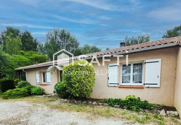 Maison plain pied de 154m² sur une parcelle de 1700m²