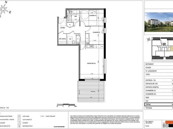 SCIEZ - Appartement T3 - 67.09m²