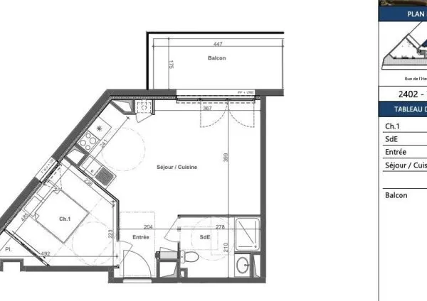Vente Appartement 2 pièces