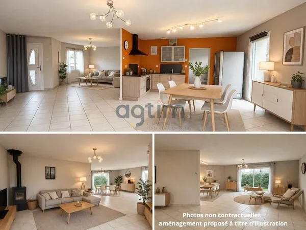 À vendre Maison familiale moderne avec 4 chambres et burea