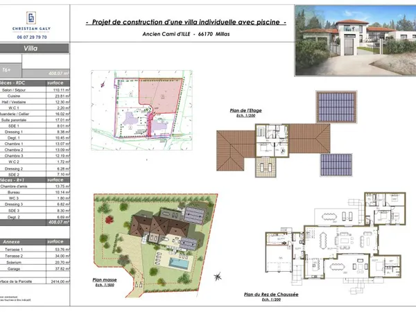 Terrain en individuel 2414 m²