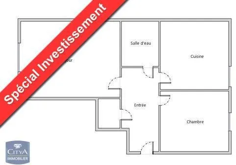 Appartement 2 pièces 39 m²