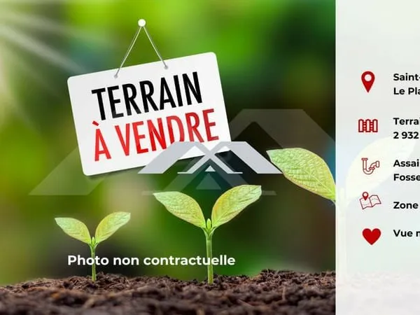 Terrain 2932 m² Le Plate