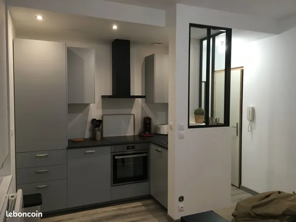 Appartement 32m² rénové avec box privé à la cave