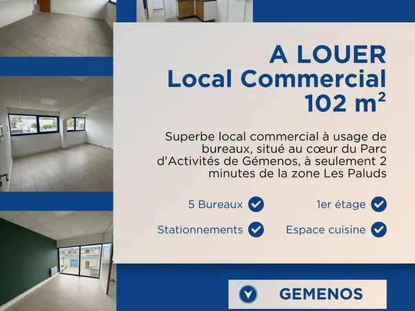 Bureaux 102 m² Gémenos