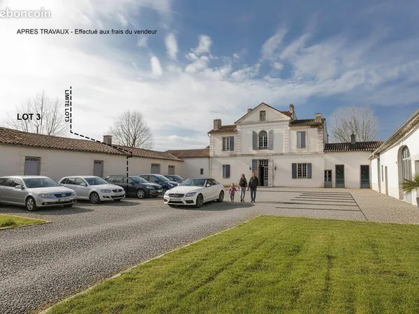 MAISON EN PIERRE AVEC TRAVAUX INTERIEUR - au calme - belle volume