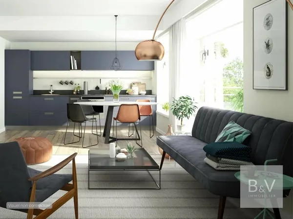 Appartement 2 pièces de 49 m² avec vue mer