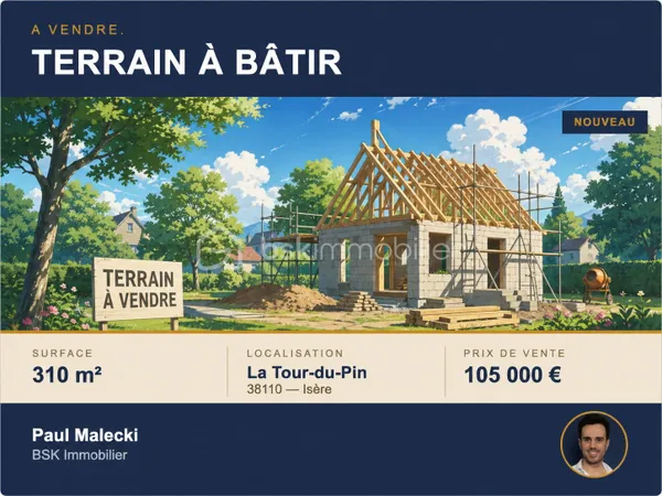 Terrain 310 m²