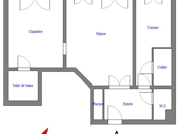 Location meublée 2 pieces
