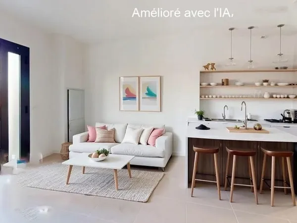 Charmant et grand studio de 36,82 m² - Bien agencé - Nice L'Archet
