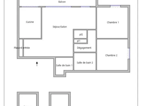 Appartement 3 pièces 78 m²