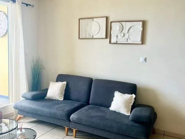 T3 duplex Bellepierre vue mer - piscine