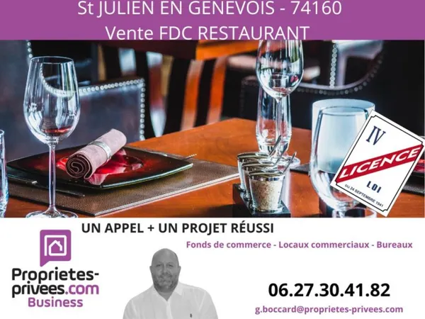 Fonds de commerce Restaurant Saint Julien En Genevois