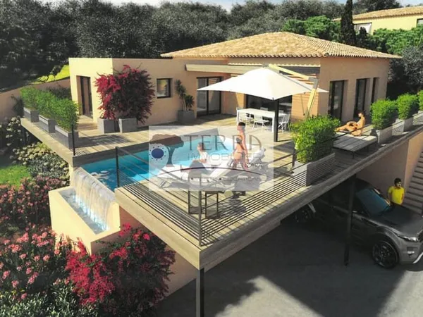 Villa T5 Neuve de 118 m2 avec de 545 m2 et piscine - SOLENZARA