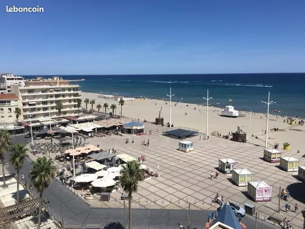 Grand studio F2 avec vue mer et parking privé