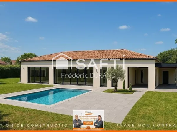 Terrain 949 m² libre constructeur, exposé sud