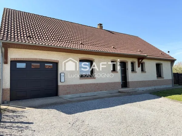 Pavillon individuel semi plain pied grand terrain