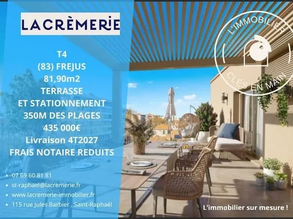 Appartement 4 pièces 82 m²