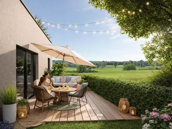 Logement facile à vivre avec faibles charges et jardin