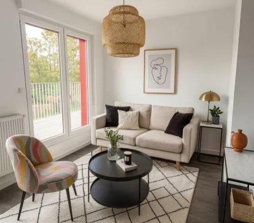 À vendre - Appartement T2 - 45 m² - 149 000 € - Lille - Secteur Lille Sud