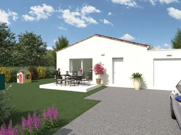 Les GRANGES GONTARDES - Maison de 80 m² sur un terrain de 400m²