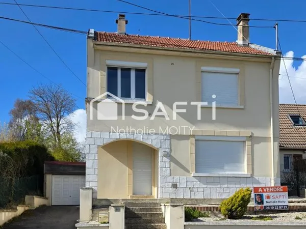Maison T4 à 10 minutes de St-Quentin, avec jardin et garage