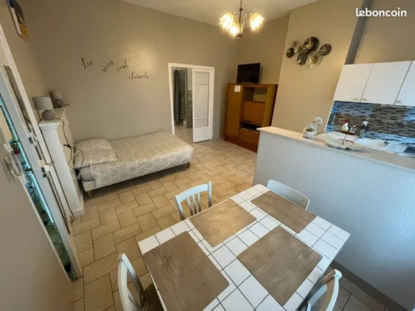 Studio meublé 32 m² - Rez-de-chaussée - Woincourt