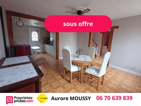 Maison rénovée 4 pièces -110 M² à Vouzy