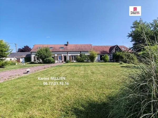 CHAVIGNY BAILLEUL 27220 Maison individuelle avec piscine intérieur - 1 étage - 6 chambres - Dépendan