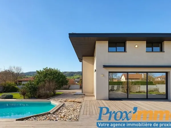 Maison d'architecte 2014 - 115 m² habitables - Terrain plat 1 000 m² - Garage 40 m² - Secteur calme