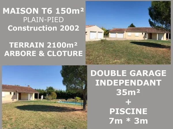 Maison 6 pièces 150 m²