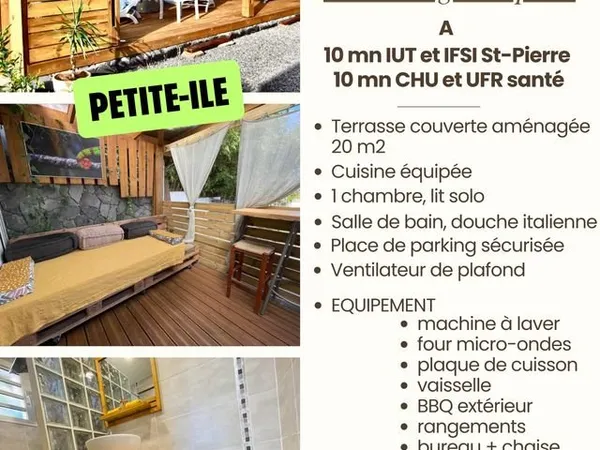 🏡 location meublé étudiant - petite-île - proche iut / ifsi / chu saint-pierre