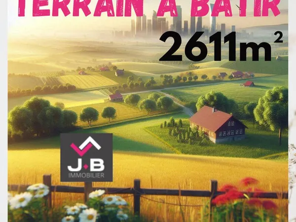 À VENDRE : Terrain à bâtir à Sailly-laurette de 2611 m2