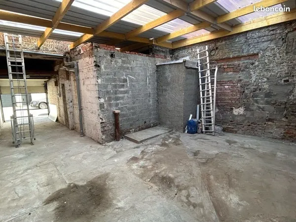 Hangar de stockage à louer - 55 m² - Roubaix (Rue d'Italie)